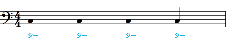 4分音符の小節